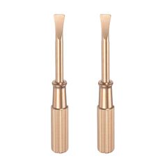 【新品】 uxcell 2個セット ミニブレスレット用ドライバー 4mm チタンスチール プラスドライバー 6mm幅滑り止めハンドル付き ローズ金色