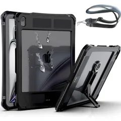 【新品】 iPad Air 11インチ ケース (M3/M2、2025/2024) iPad Air 第5/4世代 ケース(2022/2020) 専用カバー 防水 完全防水 全面保護 耐衝撃 衝撃吸收 傷防止 防雪 防塵 360 頑丈 米軍 耐久性 分離型 雨