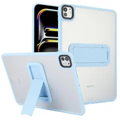 【新品】 iPad Pro 11 インチ 第4/3/2世代 ケース スタンド機能付き 半透明 ケース 耐衝撃 iPad Pro 11(2022/2021/2020) カバー 背面 はめ込み PC+TPU ケース,ブルー