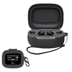 For JBL LIVE BEAM 3 用 ケース カバー【JIAYJP】JBL LIVE BEAM 3 シリコン ケース 軽量 薄型 滑り止め 収納カバー 全面保護 充電便利 JBL LIVE BEAM 3 保護ケース (ブラック)