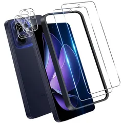 用 OPPO Reno13A ガラスフィルム 保護フィルム 2枚 + レンズフィルム 2枚 ガイド枠付き 日本旭硝子製 用 オッポリノ13A フィルム