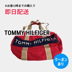 TOMMY HILFIGER トミーヒルフィガー ドラムバッグ レッド メンズ レディース