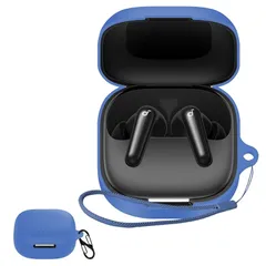 JIAYJP For Anker Soundcore P31i 用 ケース カバー軽量 薄型 滑り止め 収納カバー 全面保護 充電便利 Soundcore P31i 保護ケース(バー ブルー) 0