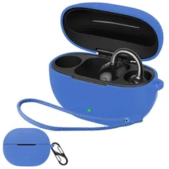 【JIAYJP】 ケースfor 対応 SOUNDPEATS(サウンドピーツ) UU2 用 ケース カバー軽量 薄型 滑り止め 収納カバー 全面保護 充電便利 SOUNDPEATS(サウンドピーツ) UU2 保護ケース(バー ブルー) 0