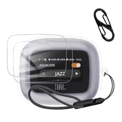 For JBL LIVE BEAM 3 /JBL LIVE BUDS 3 用 ケース カバー【JIAYJP】JBL LIVE BEAM 3 対応 イヤホン全面保護カバー 透明 TPUカバー 充電ケースカバー 落下防止 キズ防止 耐衝撃 全面保護 充電便利 0