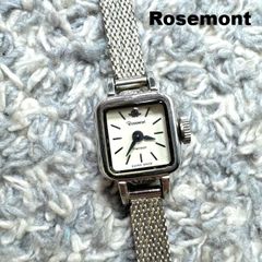 Rosemont ロゼモン スクエア腕時計 シルバー メッシュブレス スイス製