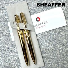 SHEAFFER シェーファー ボールペン & シャープペンシル 2本セット ゴールド Kobe City刻印