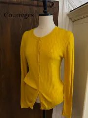 クレージュ 正規品 ノル ウール ゴージ ロゴ カーディガン