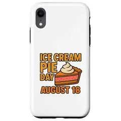 【新品】 アイスクリームパイの日 8月18日 デザートスライス スマホケース iPhone XR 用