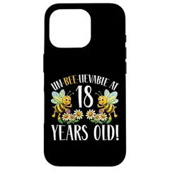 【新品】 18歳の誕生日 蜂 18歳 蜂好き スマホケース iPhone 16 Pro 用