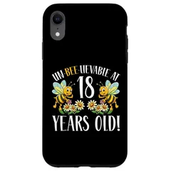 【新品】 18歳の誕生日 蜂 18歳 蜂好き スマホケース iPhone XR 用