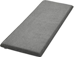 クッション 長方形 座布団 3人掛け 長座布団 ソファパッド 40*130cm 低反発+高反発 Shinnwa 2層構造 フロアクッション グレー