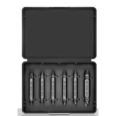 【新品】 ネジはずしビットセット 6本組 なめたネジ外し ネジ取りビット エキストラクター HSS鋼 修理工具 つぶれたネジ ボルト ナット取り外し用 ドライバービット対応 1