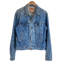 【中古】　Levi's　デニムジャケット　80s vintage　80年代　OLD　87年製　刻印523　Gジャン　トラッカージャケット　赤タブ　スモールe　USA製　アメカジ　古着　/1591