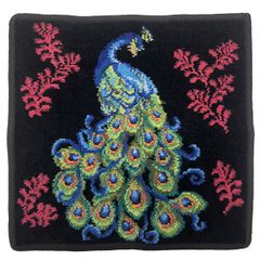 フェイラー FEILER ハンカチ ハンカチタオル ハンドタオル ハンカチーフ ピーコック PEACOCK 0010 クジャク 孔雀 30×30 タオルハンカチ ブラック