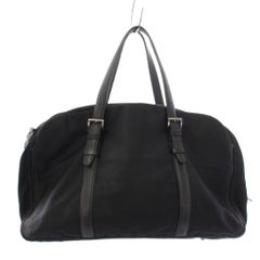 アニエスベー ボヤージュ Agnes b. VOYAGE ボストンバッグ トートバッグ ナイロンキャンバス 黒 ブラック /TK