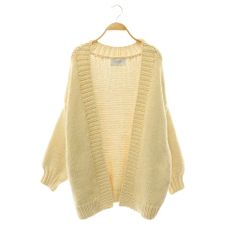 エトレトウキョウ ETRE TOKYO HAND MADE KNIT GOWN ニットガウン カーディガン 長袖 ボタンレス F アイボリー /ES ■OS ■SH