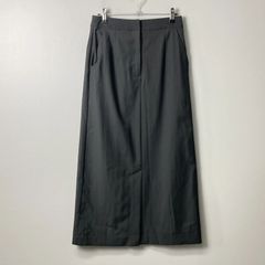ナチュラルビューティーベーシック NATURAL BEAUTY BASIC リネンブレンド ナロースカート 【M】 チャコール