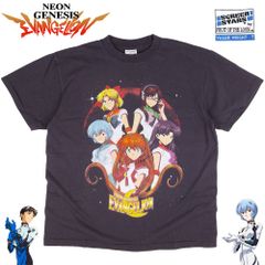 573 EVANGELION Tシャツ 新世紀 エヴァンゲリオン アニメ ブラック 美品 綾波レイ 碇シンジ 葛城ミサト 惣流アスカラングレー セカイ系 メンズ レディース NEON GENESIS 美少女戦士 セーラームーン 映画 ムービー 漫画 レア