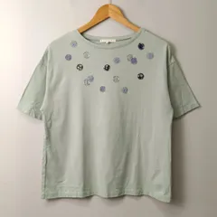 ノースオブジェクト プチ north object de petit トップス Tシャツ【L】グリーン系/緑系 古着