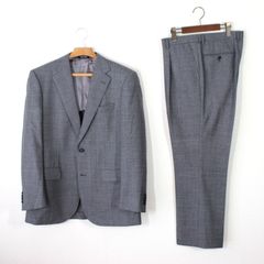 【新品同様】SAVILE ROW サビルロウ メンズスーツ AB7 ややゆったり体 LL 3L グレー GUY DORMEUIL パタゴニアウール 春夏秋