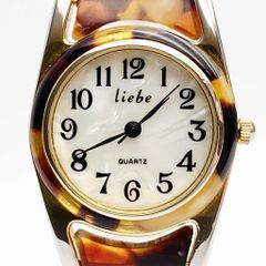 稼働品　新品電池交換済　Liebe　バングルウォッチ　腕時計