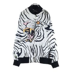 WACKO MARIA (ワコマリア) ×TIM LIHI SKA JACKET ティムリーハイ ホワイトタイガー スカジャン ブルゾンジャケット ホワイト TIMLEHI-WM-BL06