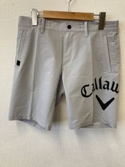 G3518　Callaway　ビックロゴ　ハーフパンツ　グレー