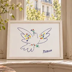 ピカソ 花と鳩