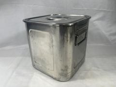 角形キッチンポット　角形　深型　キッチンポット　保存容器　金属　キッチン　ケース　小物入れ　小物　調味料　料理　調理