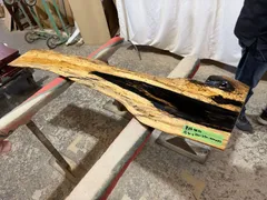 黒柿9823 一枚板無垢 乾燥材 1650x250-230-410x35mm カウンター 棚 テレビ台 花台 DIY 窓台 ローテーブル