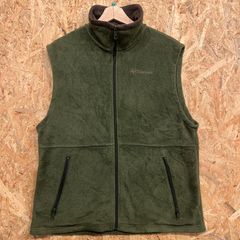 コロンビア フリースベスト カーキ オリーブ M Columbia ジップアップベスト