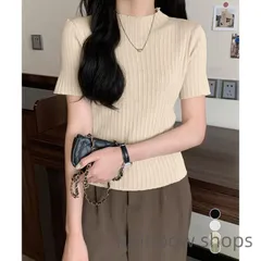 【新品未使用】ニットトップス レディース 韓国風 無地