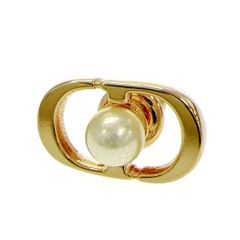 【中古】【箱付き】 Christian Dior クリスチャンディオール GP レジンパール Petit CD Jolie ミニ スタッドピアス 片耳 735995 ピアス