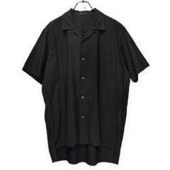 Y's for men 製品染めオープンカラーシャツ 半袖 開襟 ブラウス Archive 90s Yohji Yamamoto Pour Homme ヨウジヤマモト