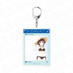 ゆるゆり　SNS風アクリルキーホルダー 船見結衣 水着 ver.【2026年12月下旬発売予定】