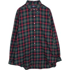 古着 ラルフローレン Ralph Lauren BLAKE 長袖 ボタンダウン フランネルチェックシャツ メンズXL相当/eaa677114