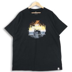 大きいサイズ メンズEG CORONA アドバタイジングプリントTシャツ 半袖Tシャツ ビール 実寸胸囲118cm ブラック系 tc-0199
