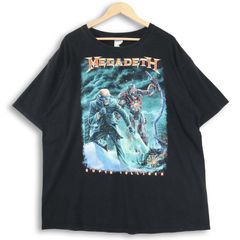 大きいサイズ メンズ2X anvil バンドTシャツ ヘビーメタルTシャツ ロックT 半袖 実寸胸囲128cm ブラック系 tc-0237