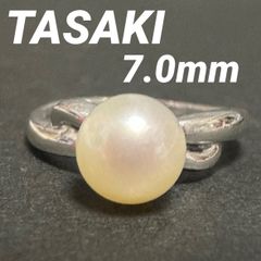 タサキ　TASAKI　田崎　田崎真珠　指輪　リング　真珠　本真珠　SV　パール　約7.0mm　シルバー　ホワイト
