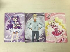 【W1-35】 ◎ポストカード 「プリキュアフェア Yes!プリキュア5GoGo!＆フレッシュプリキュア! in アニメイト」 対象商品購入特典 ３点まとめ売りセット (ミルキィローズ/バンブー/キュアピーチ)