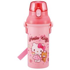スケーター(skater) 子供用 直飲み 水筒 プラスチック 480ml ワンプッシュ開閉 食洗機対応 日本製 サンリオ ハローキティ Fancy Snacks Weets 女の子 PSB5SAN-A