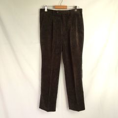 M1-04729 【Mens】ノーブランド コーデュロイパンツ (ウェスト８８cm＝LL相当)/ダークブラウン K-冬