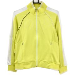 カッパ ジャケットブルゾン イエロー×白 袖ライン 一部メッシュ切替  レディース L ゴルフウェア Kappa