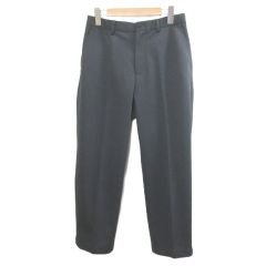 グリーンレーベルリラクシング ユナイテッドアローズ green label relaxing 美品 ポリエステル トリコット ワイド ユーティリティパンツ W2 イージーパンツ M グレー 3214-1-3924273 /X