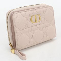 DIOR ディオール スカーレット ウォレット ディオール カロ S5652CCEH 二つ折り財布 カーフ【中古】 レディース