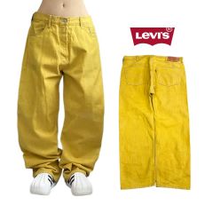 リーバイス 501 イェロー ワイド デニムパンツ