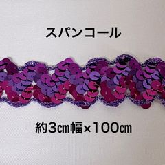 スパンコール  約3㎝幅×100㎝ ハンドメイド資材