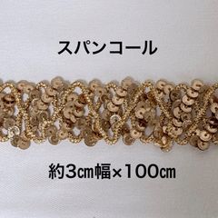 スパンコール  約3㎝幅×100㎝ ハンドメイド資材