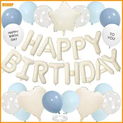 【送料無料】送料無料★GRESATEK 誕生日 風船 バルーン 飾り付け HAPPY BIRTHDAY 文字 ガーランド ハッピーバ